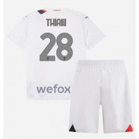 Camisa de Futebol AC Milan Malick Thiaw #28 Equipamento Secundário Infantil 2023-24 Manga Curta (+ Calças curtas)